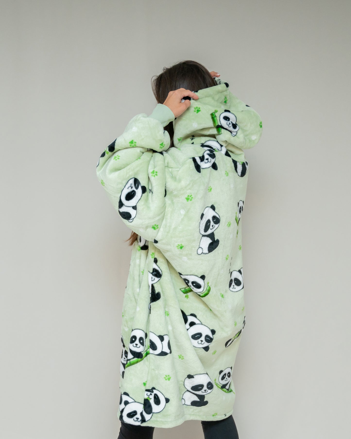 Panda - Hoodie Blanket