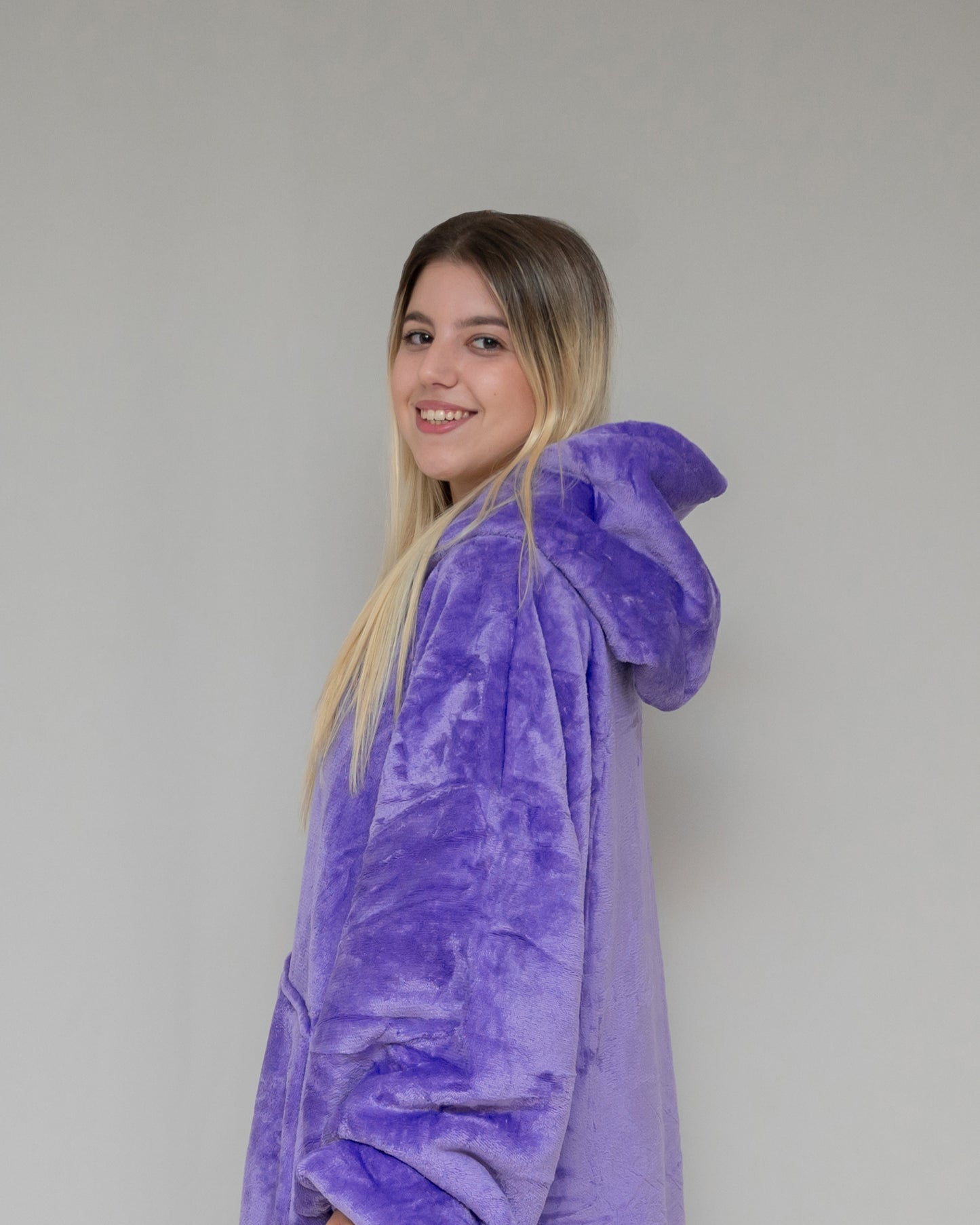 Purple - Hoodie Blanket