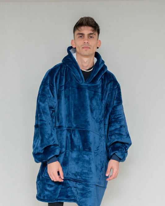 Navy Blue - Hoodie Blanket
