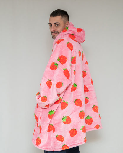 Strawberry - Hoodie Blanket