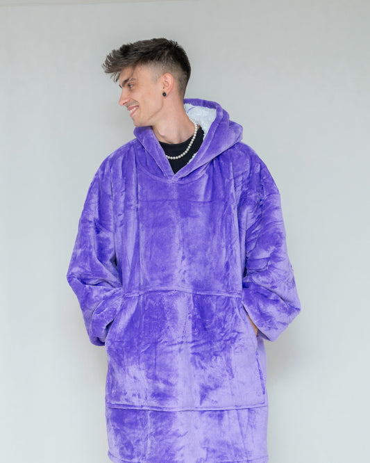 Purple - Hoodie Blanket